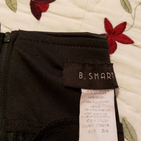 B Smart Juniors Black Gown Dress One Shoulder - Picture 3 of 3